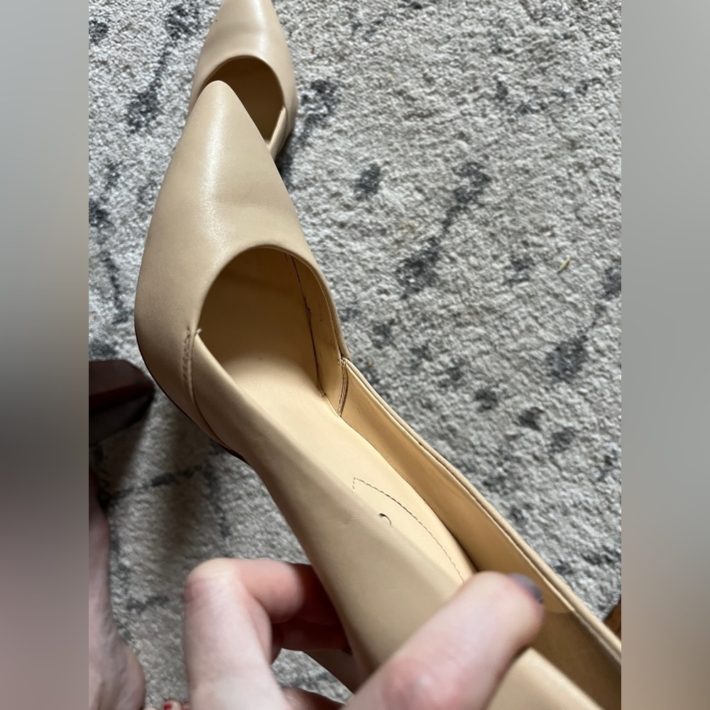 GUESS Beige Pointed-Toe Heels - Picture 7 of 12